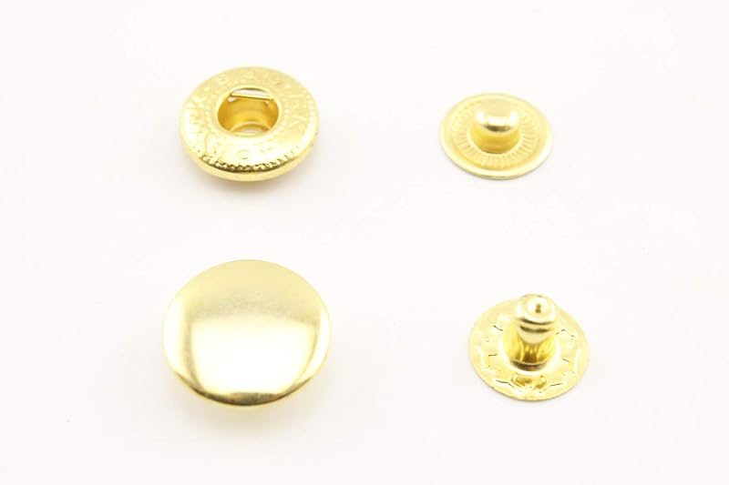 Iron snap Fastener Buttons Washable Press Stud for Sewing Leather Craft Clothing - Ring-Spring Snap Button