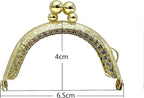 Half-Round Sew-In Kiss-Lock Purse Frame, 2 9/16" x 1 5/8" (6.5 x 4 cm)