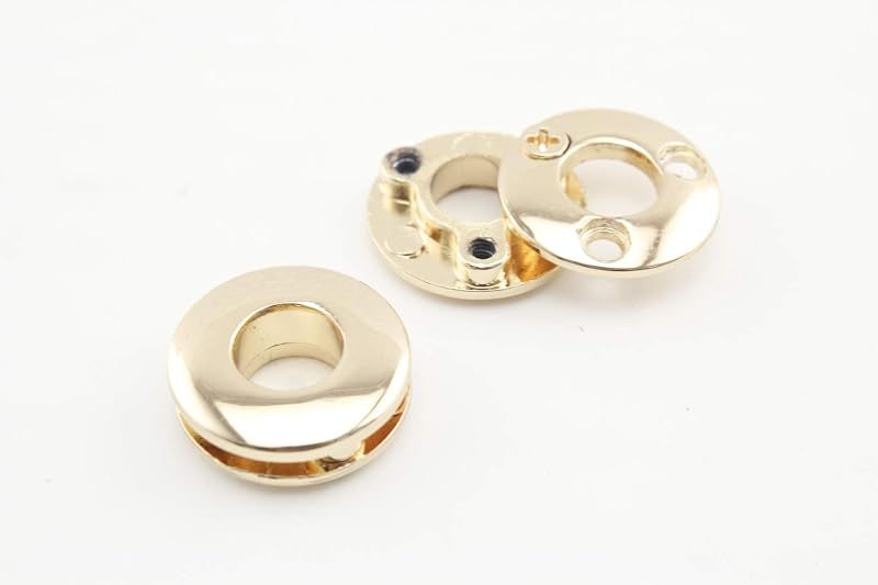 Zinc Alloying Round Screw in Eyelet Grommet O Rings Purse Loop Handle Connectors Easy Installation Inner Diameter