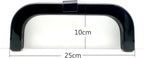 Rectangle Acrylic Purse Frame, 10" x 4" (25 x 10 cm) - Flat Clasp