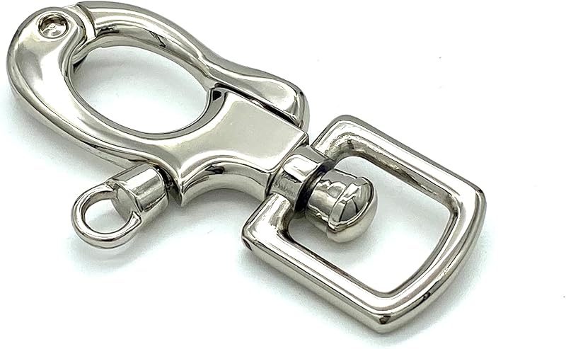 Swivel Snap Shackle Hook, Square Eye (5/8")