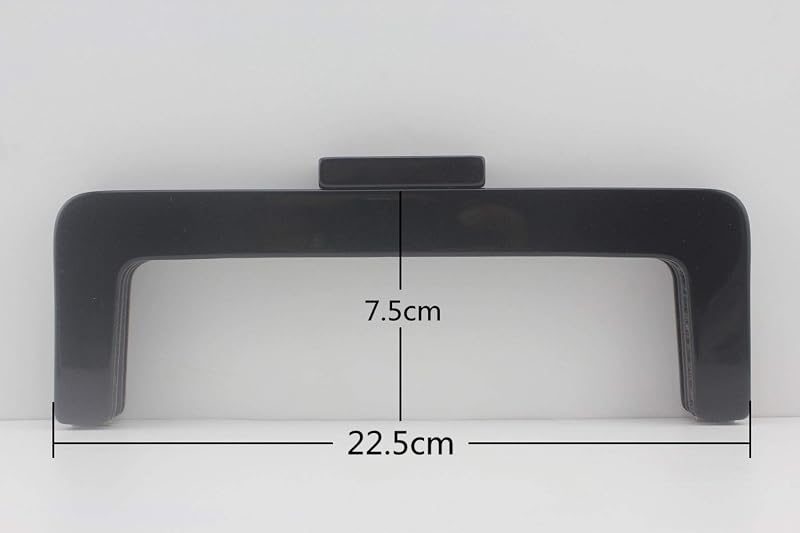 Rectangle Acrylic Purse Frame with Chain Loops, 8 11/16" x 3" (22 x 7.5 cm)