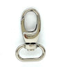 Teardrop Push-Gate Swivel Snap Hook, Oval Eye