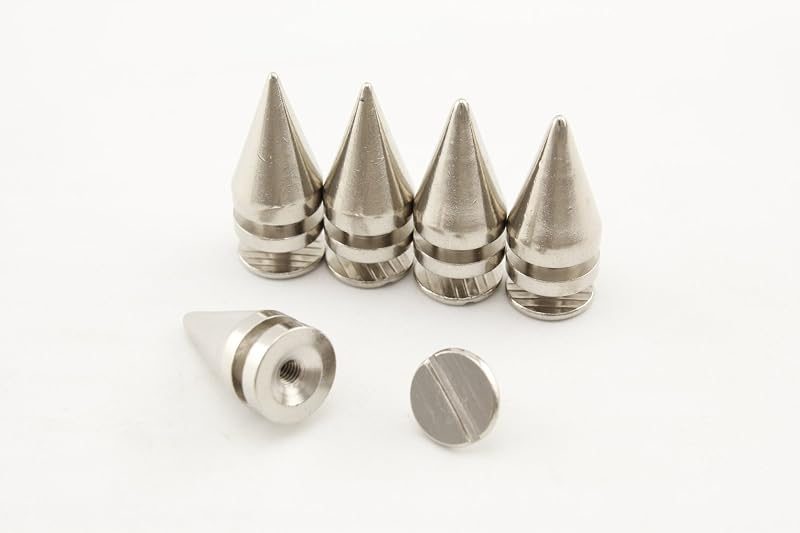 Zinc Alloy Screw in Bullet Rivet Spike Studs Spots for Leather Bag Making Clothing Shoes