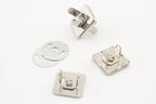 Square Shape Magnetic Snaps Bag Button Purse Leather Closures for Sewing Purse Bag Clutch Wallet