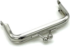 Glue-In Kiss-Lock Purse Frame, 3" x 1 5/8" (7.5 x 4 cm) - 6mm Ball Clasp
