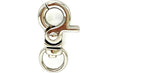 Lobster-Claw Swivel Clasp, Round Eye (8mm-1/2")