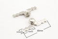 V-Shape Plug-In Box Purse Hinges, 30mm (10 pcs)