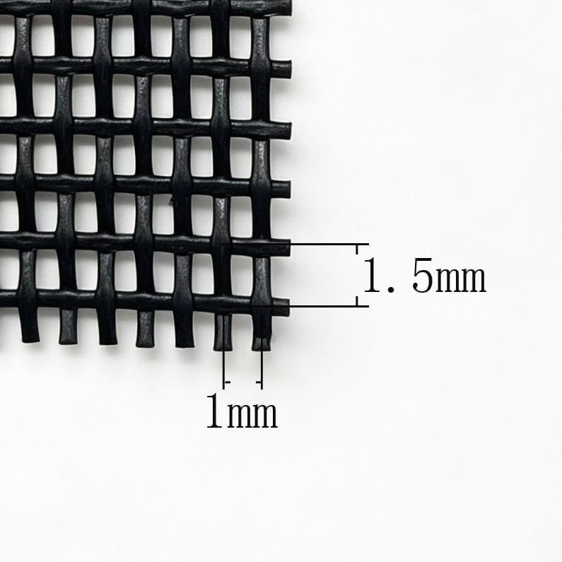 Vinyl Mesh Fabric by The Yard, 1x1 Open Weave PVC Coated Polyester for Patio Chair Repair, Pet Beds, Hammocks - Cut by…