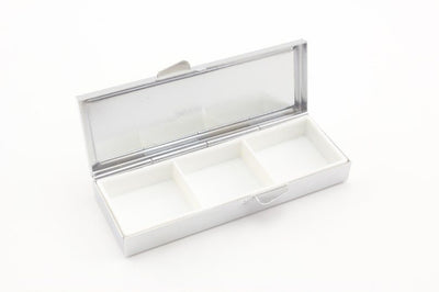 Rectangle Pill Box Frame, 8.6 cm - Nickel