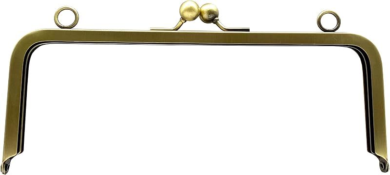 Rectangle Glue-In Kiss-Lock Purse Frame, 8 5/8" x 3 3/8" (22 x 8.5 cm)