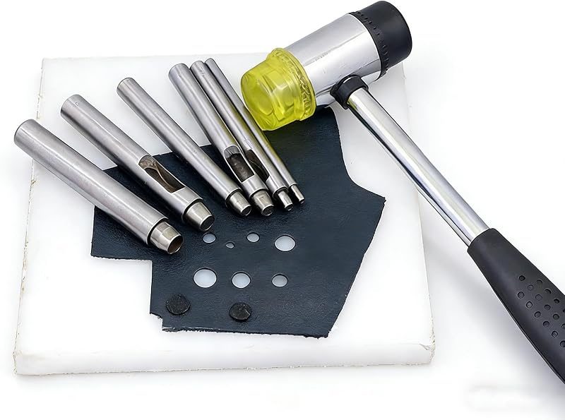 Non-Slip Round Leather Hole Punch, Hollow Cutter