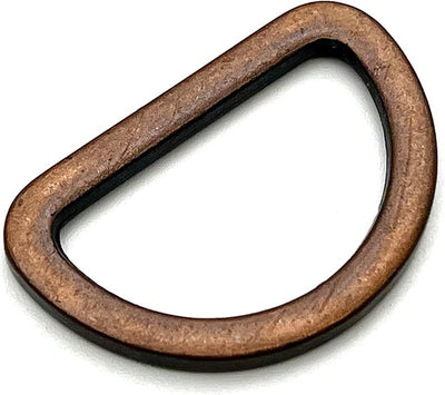 Zinc alloying D Shape Rings Semi-Circular D ring buckles / for webbing straps bags purse belt hardware making Antique Copper - 1" (25 mm)