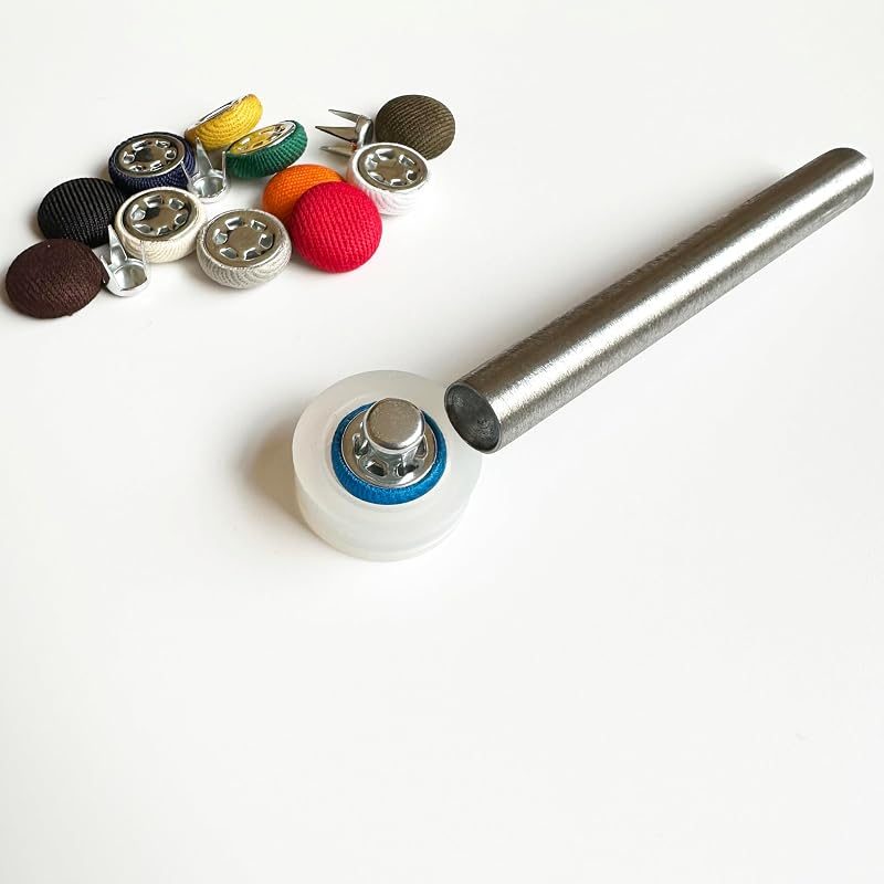 Baseball Cap Button 9/16" (14 mm) top Hat Button Repair kit with Tools Replacement (12 Color + Tools)