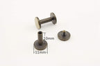 Iron Round Chicago Binding Screw Rivets Concho Screw Button Nail Rivet for DIY Leather Decoration Bookbinding