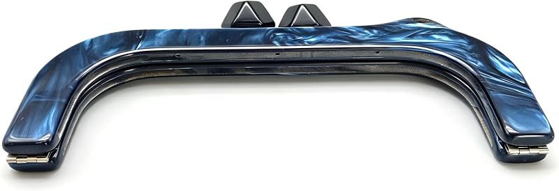 Rectangle Acrylic Purse Frame, 10" x 4" (25 x 10 cm) - Faceted Bead Clasp