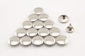 Double Flat Rivet Iron Double Cap, Purse Rivet Studs for Leather Bag Making Clothing Shoes Nickel