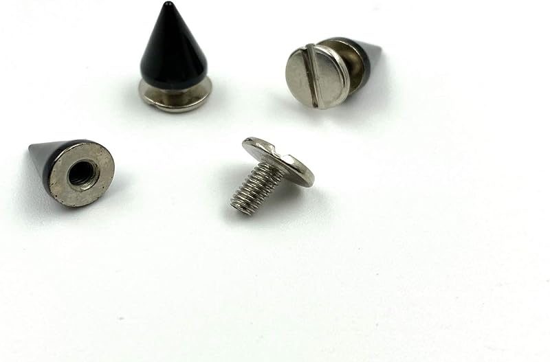 Zinc Alloy Screw in Bullet Rivet Spike Studs Spots for Leather Bag Making Clothing Shoes