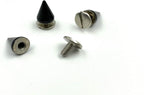 Zinc Alloy Screw in Bullet Rivet Spike Studs Spots for Leather Bag Making Clothing Shoes