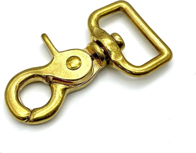 Solid Brass Lobster-Claw Swivel Snap Hook