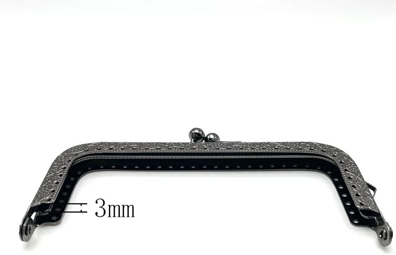 Rectangle Sew-In Kiss-Lock Purse Frame, 5" x 2 1/4" (12.5 x 5.5 cm)