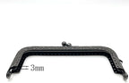 Rectangle Sew-In Kiss-Lock Purse Frame, 5" x 2 1/4" (12.5 x 5.5 cm)
