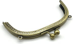 Arch Sew-In Kiss-Lock Purse Frame, 6 1/8" x 2 3/4" (15.5 x 7 cm)