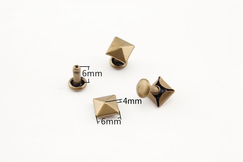 Pyramid Rivet / Double Cap, Purse Rivets Studs Spots for Leather Bag Making Clothing Shoes - Pyramid Stud