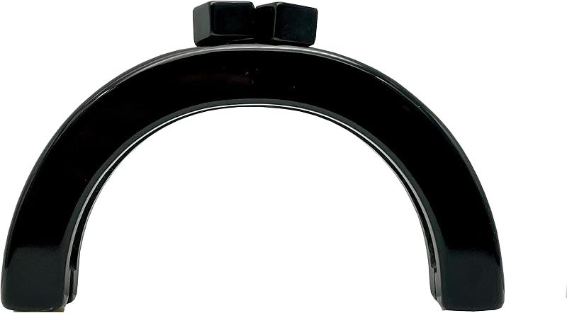 Half-Round Acrylic Kiss-Lock Purse Frame, 5" x 2 3/4" (12.5 x 7 cm)