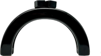 Half-Round Acrylic Kiss-Lock Purse Frame, 5" x 2 3/4" (12.5 x 7 cm)