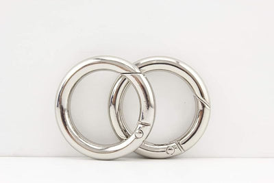Spring Gate O Ring / zinc alloying Round Snap Clip Trigger Make for Key Handbag Purse Shoulder Strap