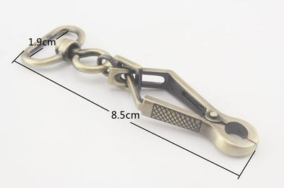 Push-Gate Swivel Snap Hook, 9cm Long