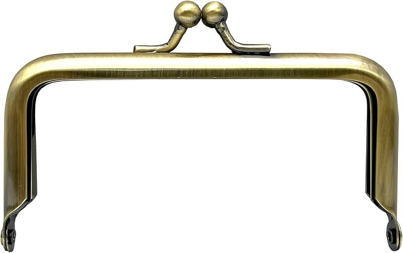 Rectangle Glue-In Kiss-Lock Purse Frame, 3 1/2" x 1 3/4" (9 x 4.5 cm)