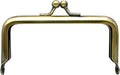 Rectangle Glue-In Kiss-Lock Purse Frame, 3 1/2" x 1 3/4" (9 x 4.5 cm)
