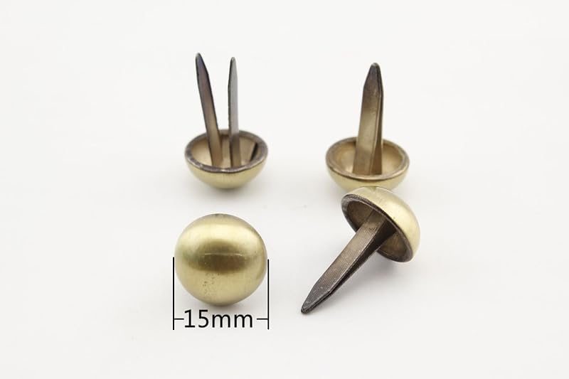 15mm Iron Dome Purse feet Bag feet Handbag feet Metal feet for Bag Making, Clothing, Shoes. 30 Pieces per lot