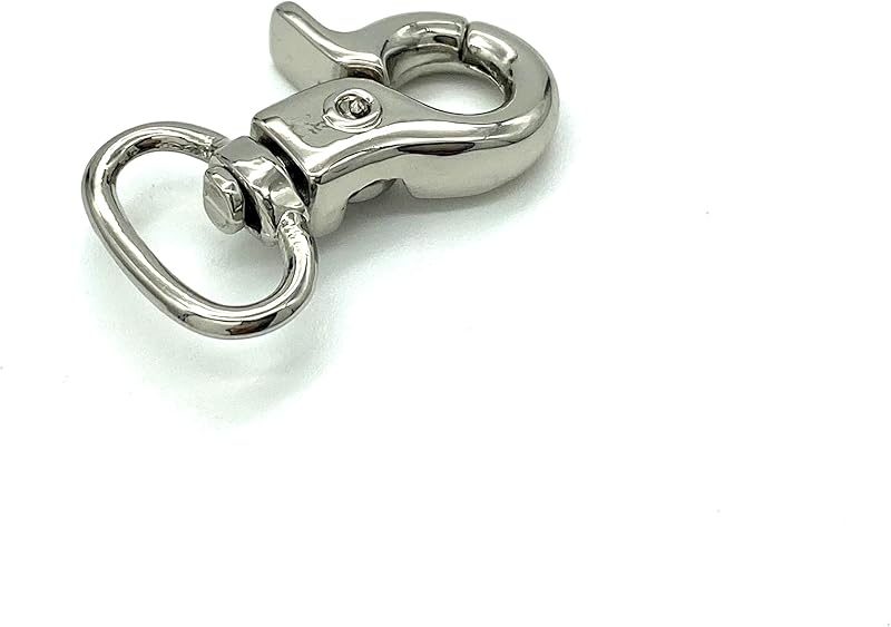 Lobster-Claw Swivel Clasp, Round Eye (8mm-1/2")