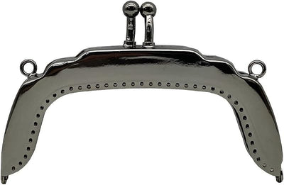 Rectangle Vintage Embossed Sew-In Kiss-Lock Purse Frame - 3 1/8" x 1 9/16" (8 cm x 4 cm)