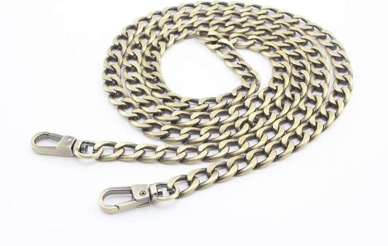 Custom Personalized Bag Purse Cuban Chain Strap Handles Replacement Extender - NK Curb Chain