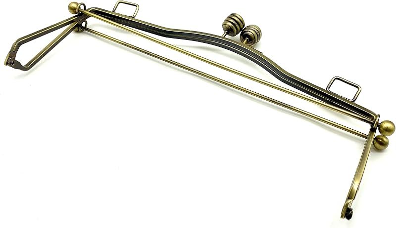 Large Sew-In Kiss-Lock Purse Frame with Handle