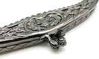 Vintage Embossed Screw-In Kiss-Lock Purse Frame, 6 1/2" x 4" (16.5 x 10 cm)