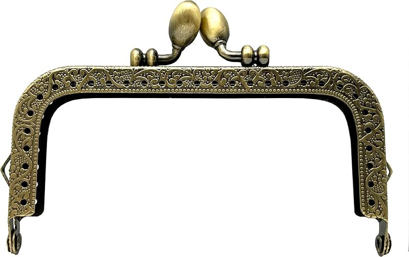 Rectangle Sew-In Kiss-Lock Purse Frame, 10.5 x 5 cm