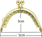 Sew-In Kiss-Lock Purse Frame, 2" x 1 3/16" (5 x 3 cm)
