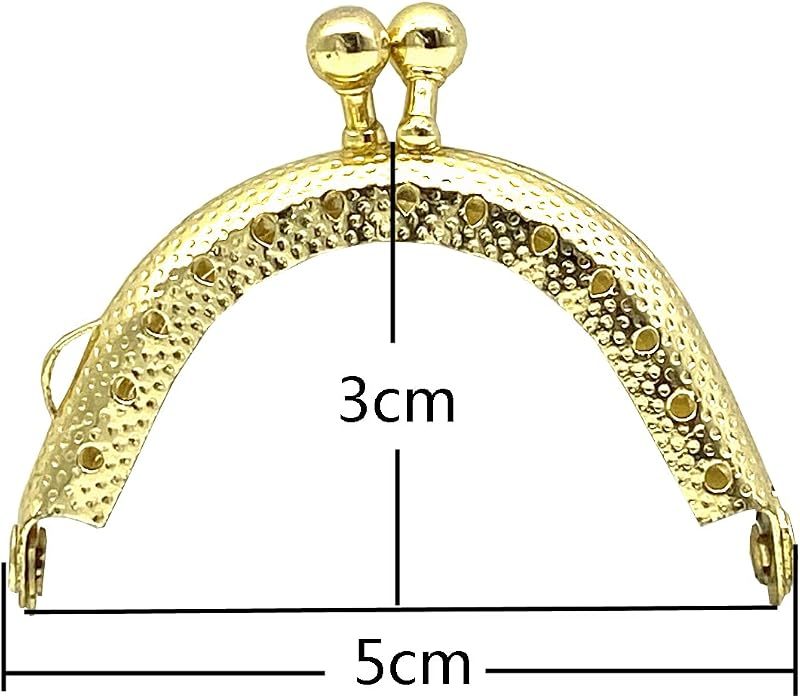 Sew-In Kiss-Lock Purse Frame, 2" x 1 3/16" (5 x 3 cm)
