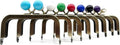 Rectangle Color-Ball Glue-In Kiss-Lock Purse Frame, 10.5 x 5 cm
