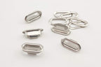 Stainless Brass Washable Oval Eyelets Grommets and washers for Leather Purse Shoe Paper DIY Crafts Inner Width 1/2 Inch