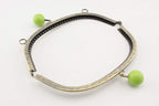 Color-Ball Sew-In Kiss-Lock Purse Frame, 17 x 7 cm