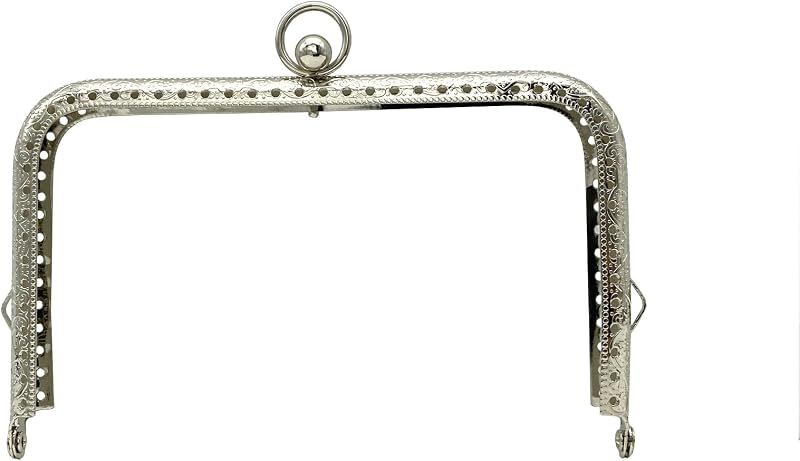 Rectangle Sew-In Kiss-Lock Purse Frame, 5 1/8" x 3 1/8" (13 x 8 cm)