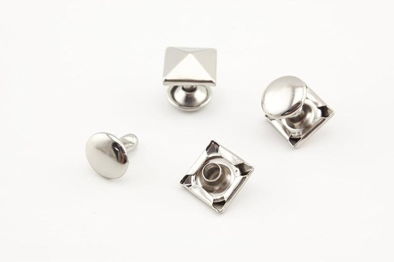 Pyramid Rivet / Double Cap, Purse Rivets Studs Spots for Leather Bag Making Clothing Shoes - Pyramid Stud Backs, Solid…