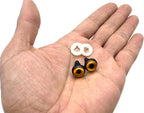 Plastic Safety Eyes with washers / 16 pcs Deep