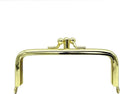 Rectangle Double-Pocket Glue-In Kiss-Lock Purse Frame, 4" x 1 3/4" (10 x 4.5 cm)